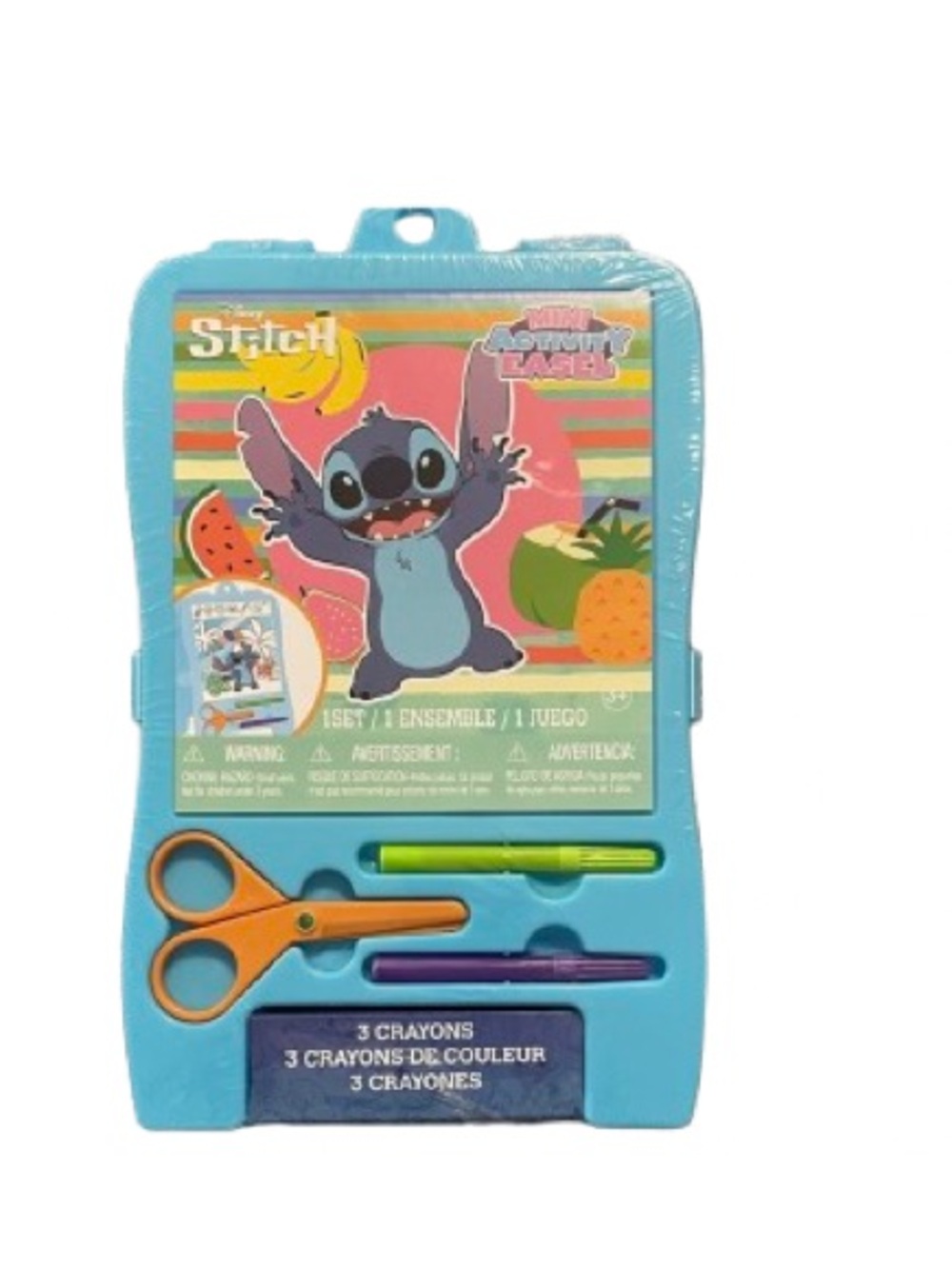 Disney Stitch Mini Activity and Easel Set Stickers, Crayons, Scissors, Markers